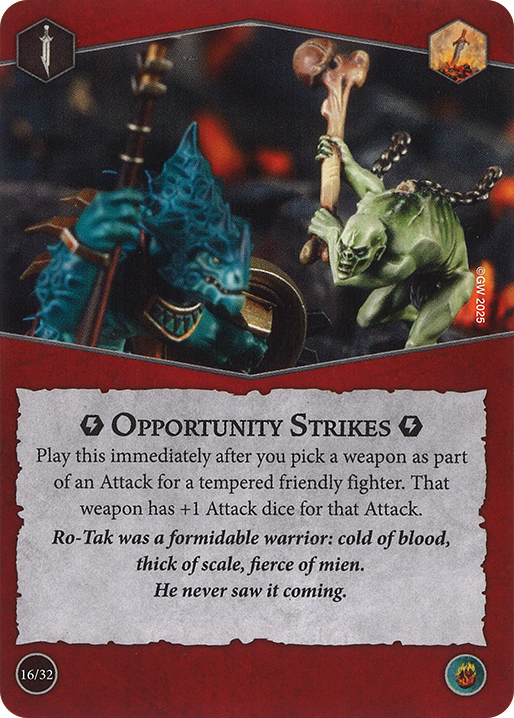 Opportunity Strikes